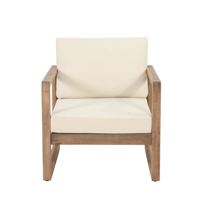 4-Piece Acacia Wood Patio Furniture Set, Outdoor Furniture