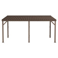 10'x16' Hardtop Lean-To Gazebo with Gutters