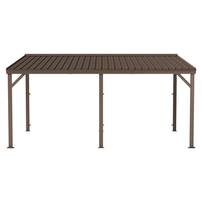 10'x16' Hardtop Lean-To Gazebo with Gutters