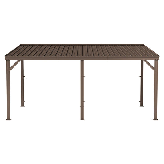 10'x16' Hardtop Lean-To Gazebo with Gutters