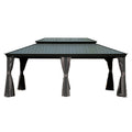 12' x 20' Hardtop Gazebo with Double Roof Canopy