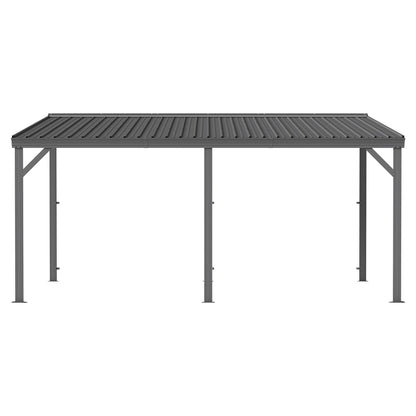 12'x16' Hardtop Lean-To Gazebo with Gutters