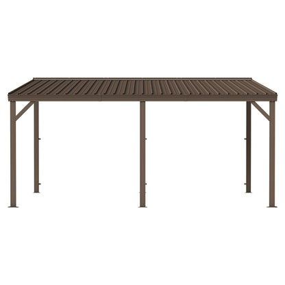 12'x16' Hardtop Lean-To Gazebo with Gutters