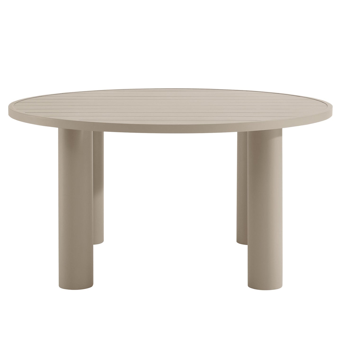 Nautica 5-Piece Round Outdoor Patio Aluminum Dining Table and Chairs Set