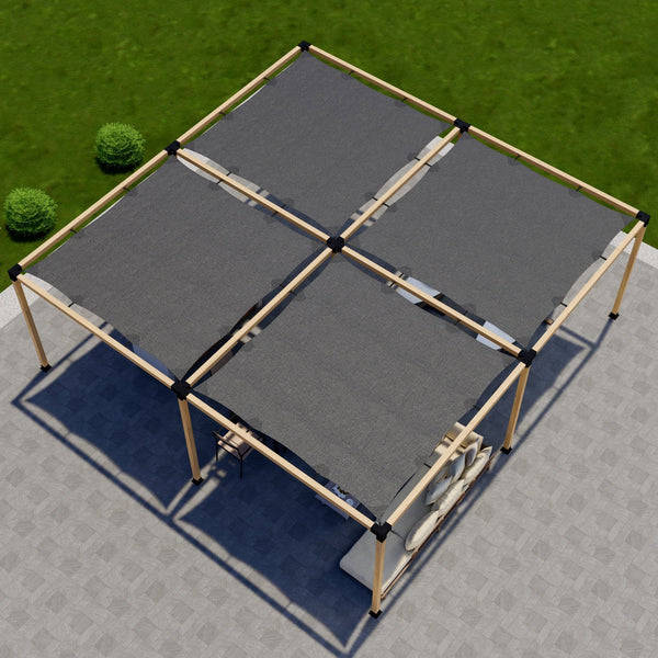 DIY Pergola Kit for a Freestanding Pergola With Canopies - Any Size Up to 24' x 24'