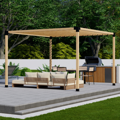 DIY Pergola Bracket Kit for a Freestanding Pergola With Slatted Roof - Any Size Up to 12' x 12'
